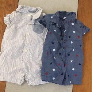 3-6 month baby boys romper bundle